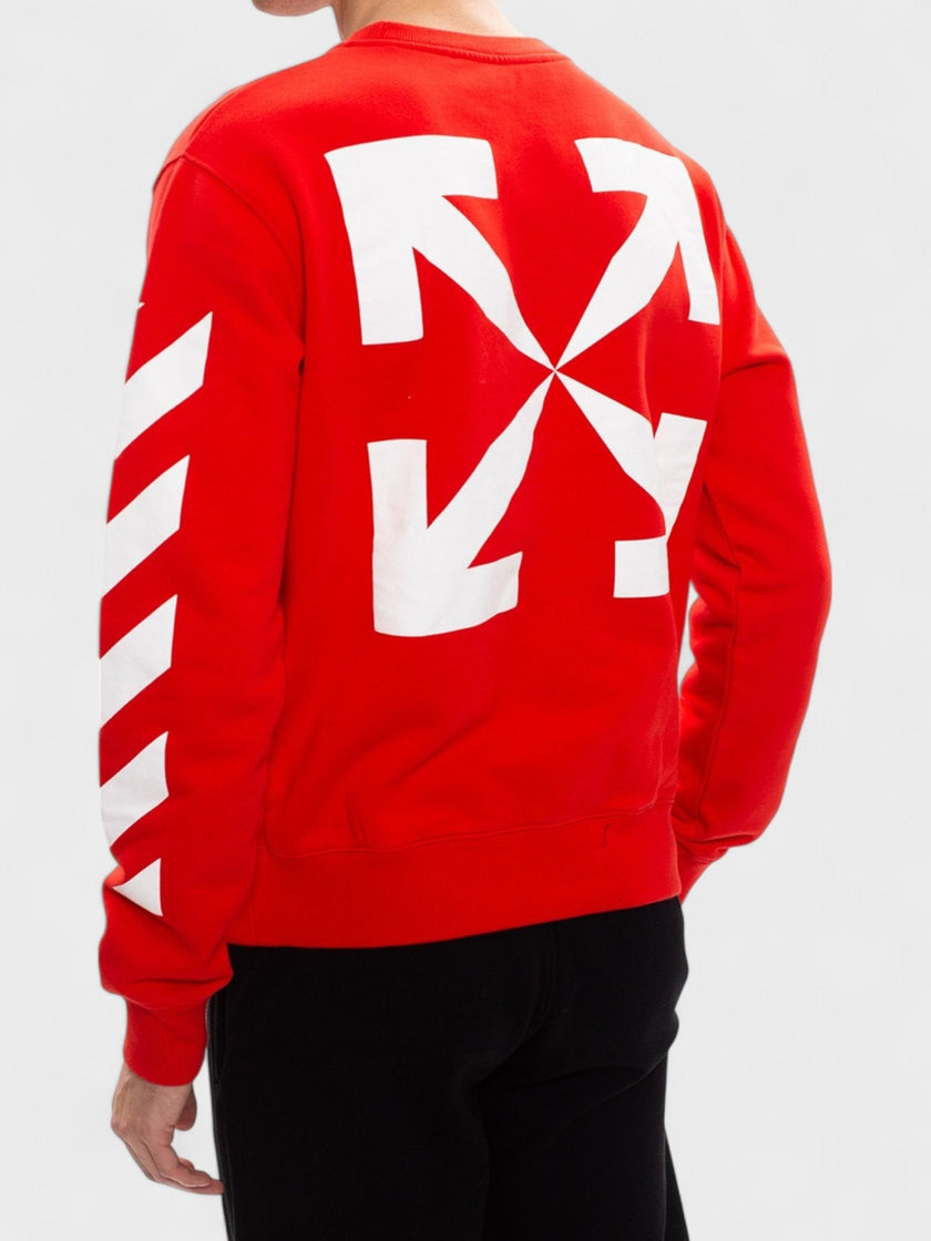 Off-White Monalisa Arrow Slim Crewneck Red White