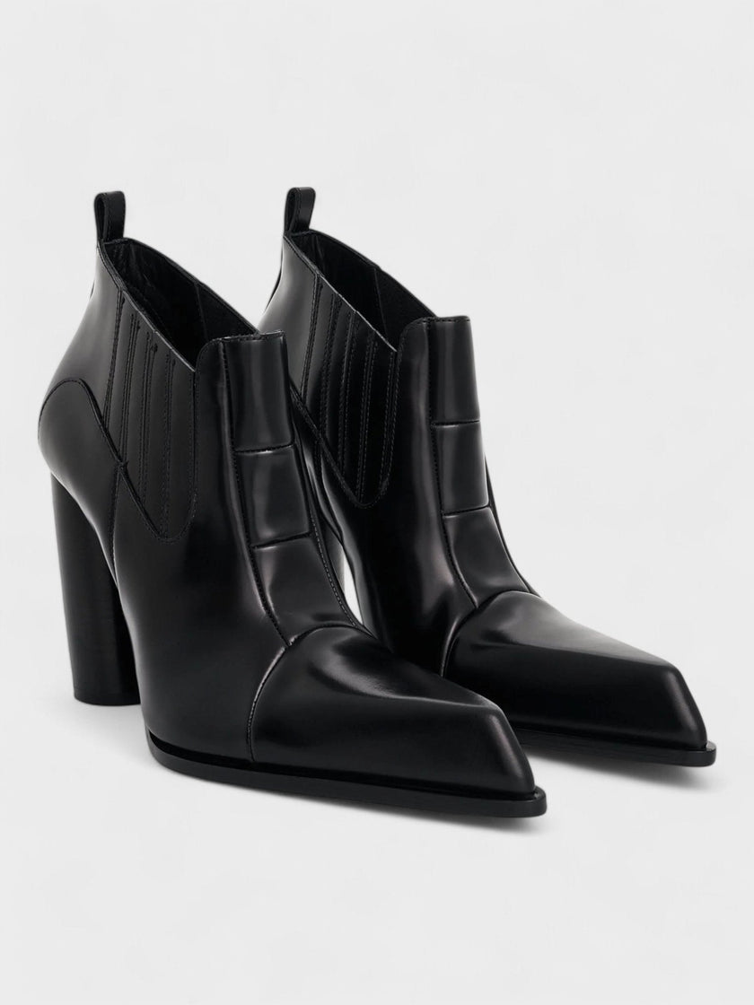 Off-White Moon Beatle Shade Ankle Boots Black