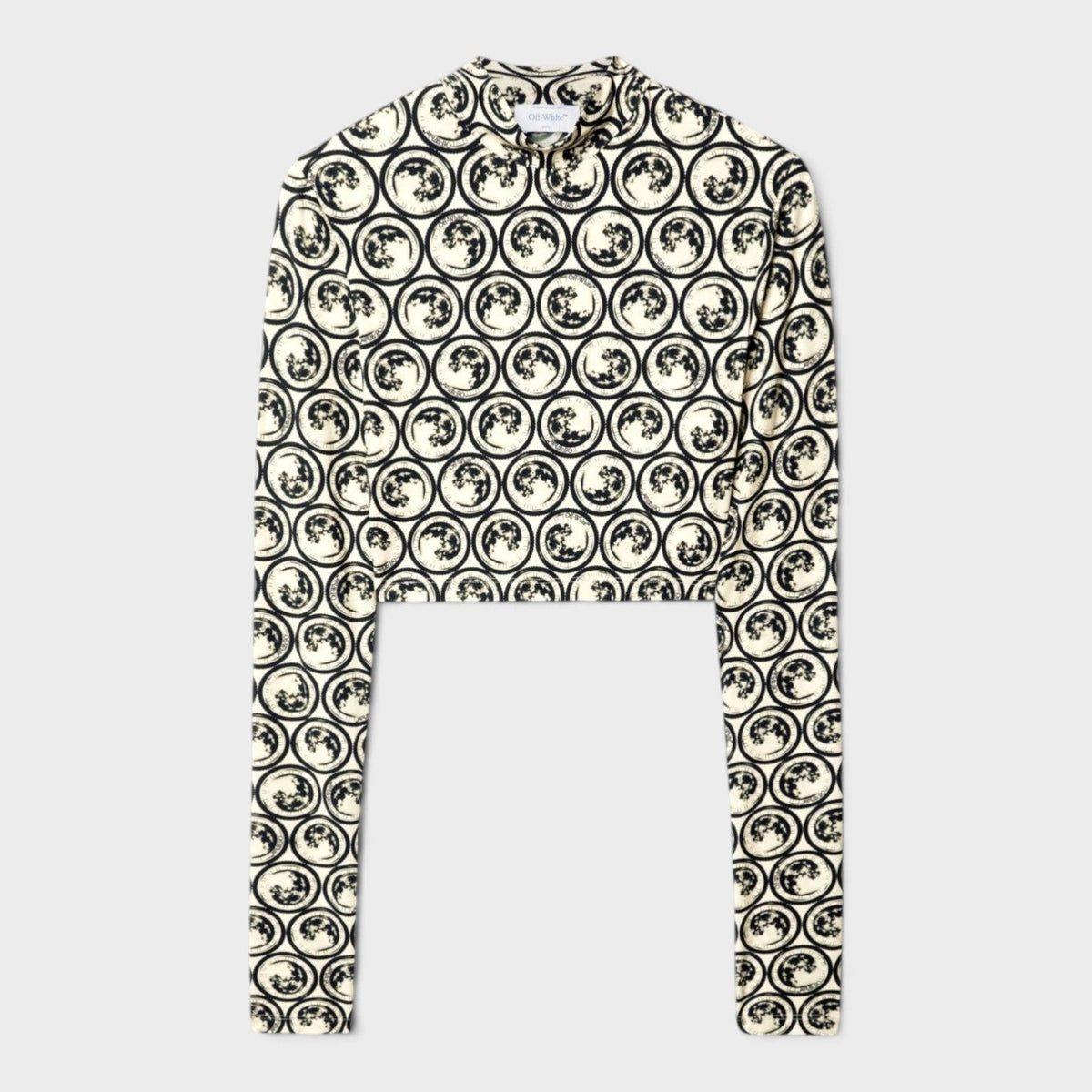 Moon Sec Skin Turtle Crop Top Yellow Black