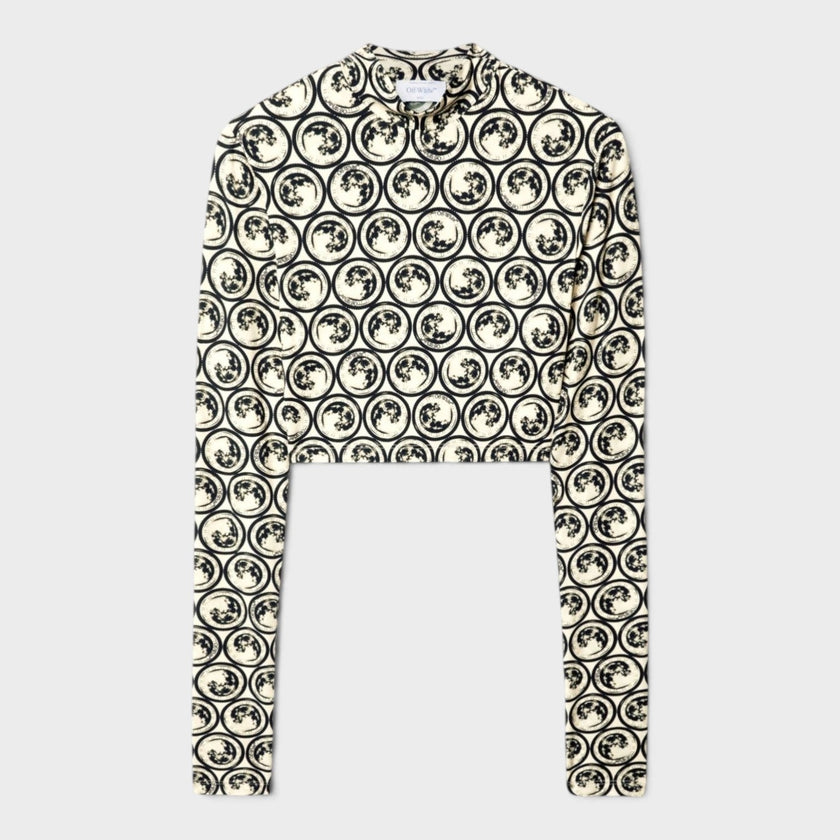 Moon Sec Skin Turtle Crop Top Yellow Black