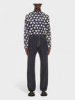 Off-White Off Embroidered Loose Jeans Blue
