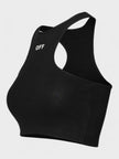 Off-White Off Stamp Rib Rowing Top Black