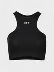 Off-White Off Stamp Rib Rowing Top Black
