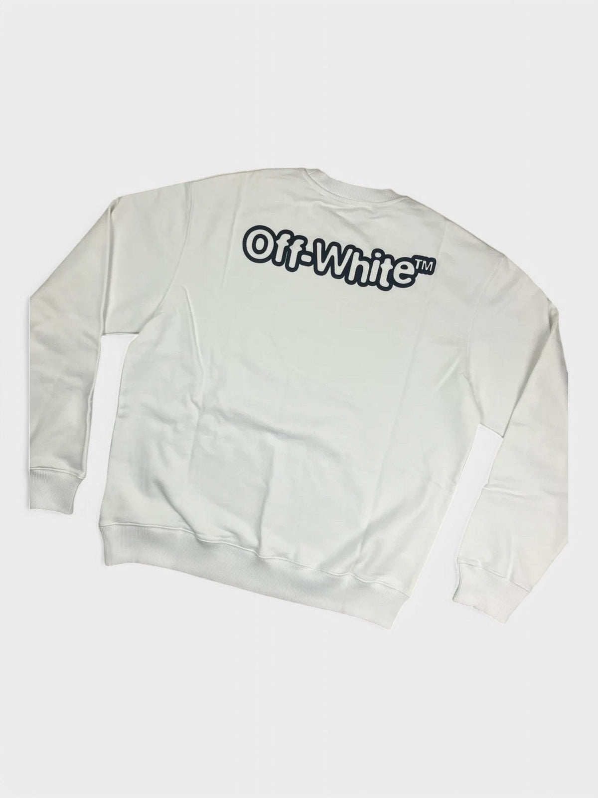 Off-White Logo Print Crewneck White