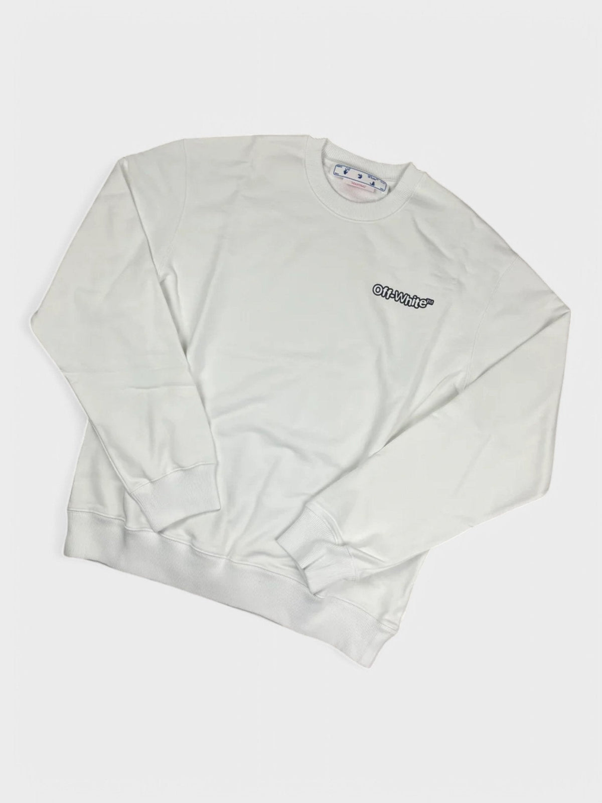 Off-White Logo Print Crewneck White