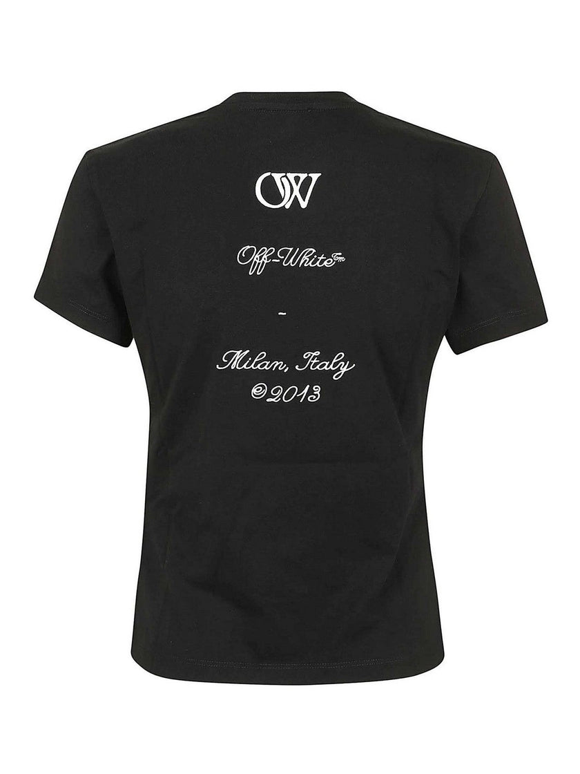 Off-White Ow 23 Embroidered Fitted Tee