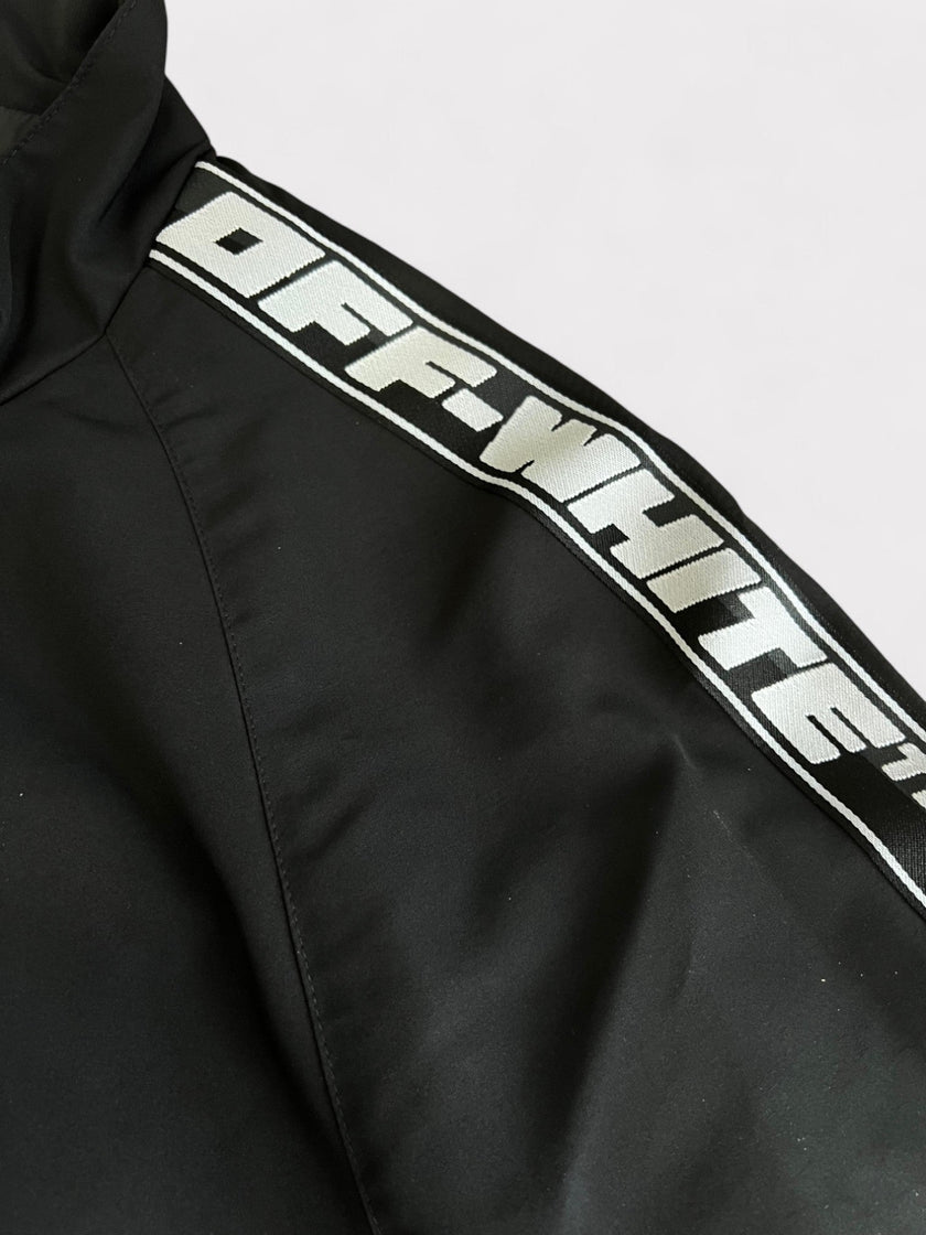 Piping Logo Track Jacket Black