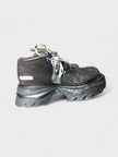 Sculpted Platform Chunky Sneakers Black