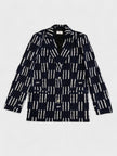 Off-White Shibori Woven Tomboy Jacket Cobalt Blue
