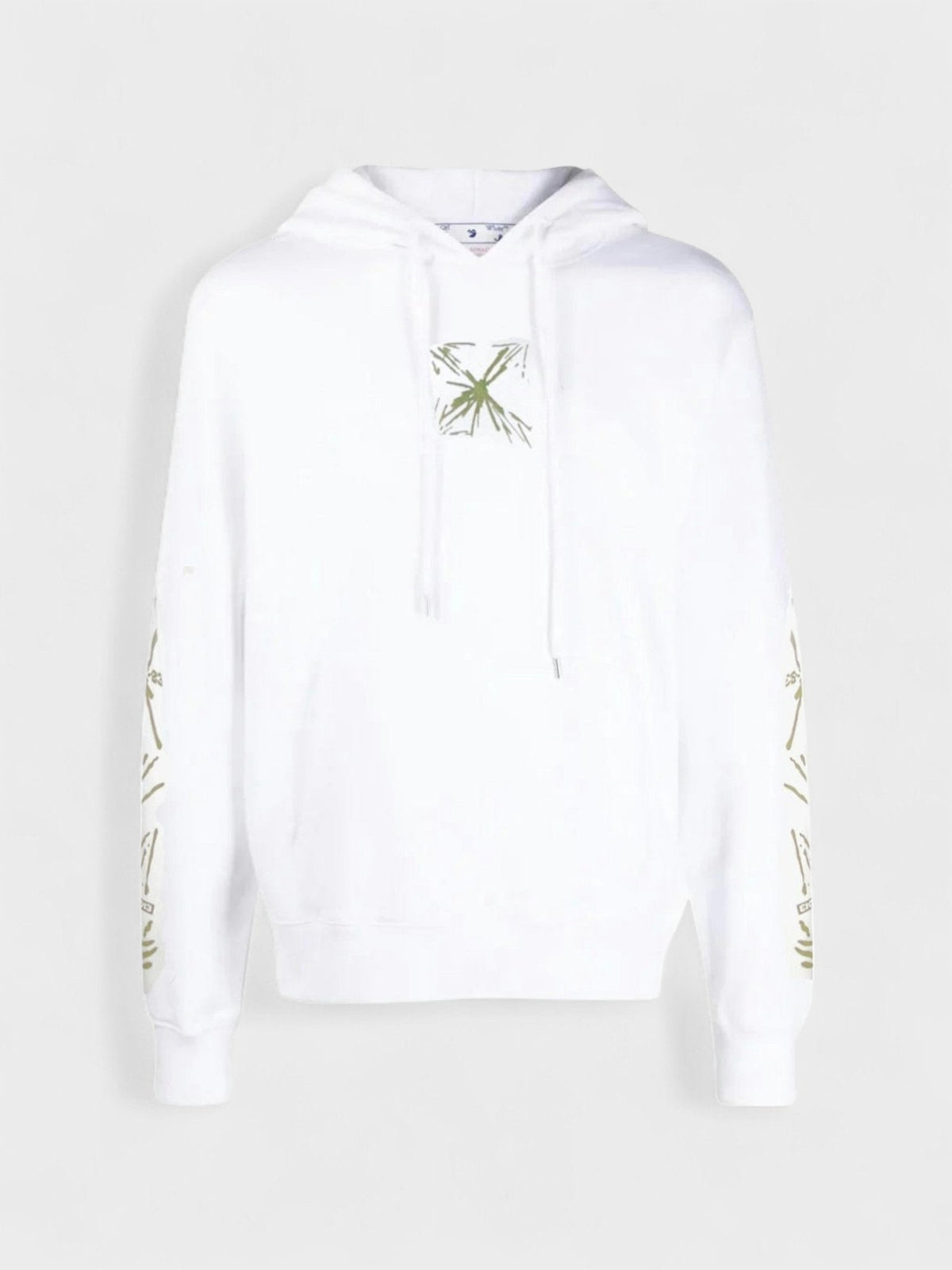 Off-White Splash Arrow Skate Hoodie White