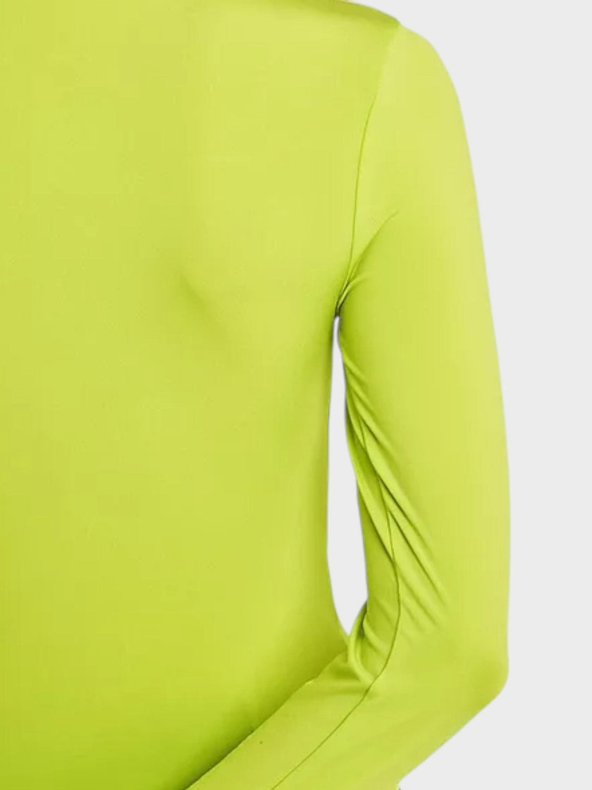 Off-White Stamp Long Sleeve Turtleneck Yellow