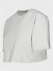 Off-White Stamp Rib Cropped Tee Artic Ice