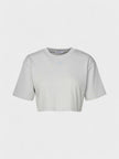 Off-White Stamp Rib Cropped Tee Artic Ice