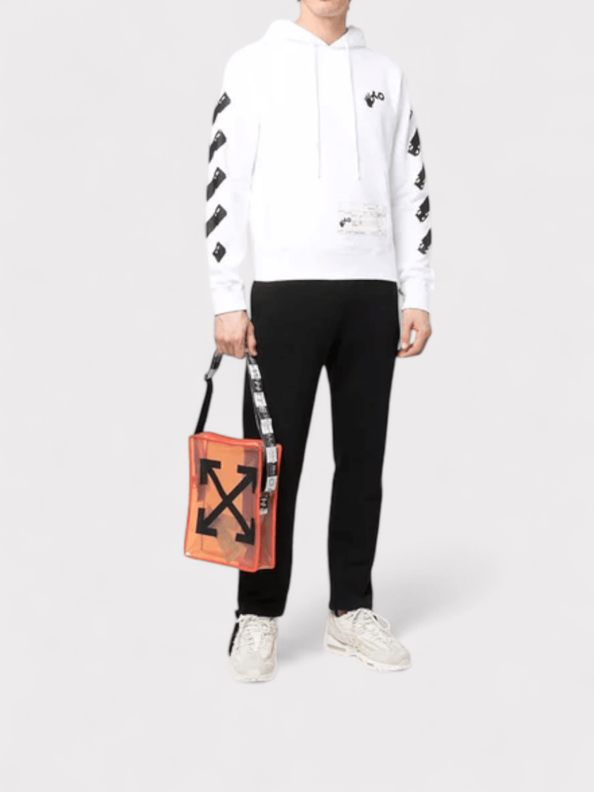 Engineering Arrow Hoodie White
