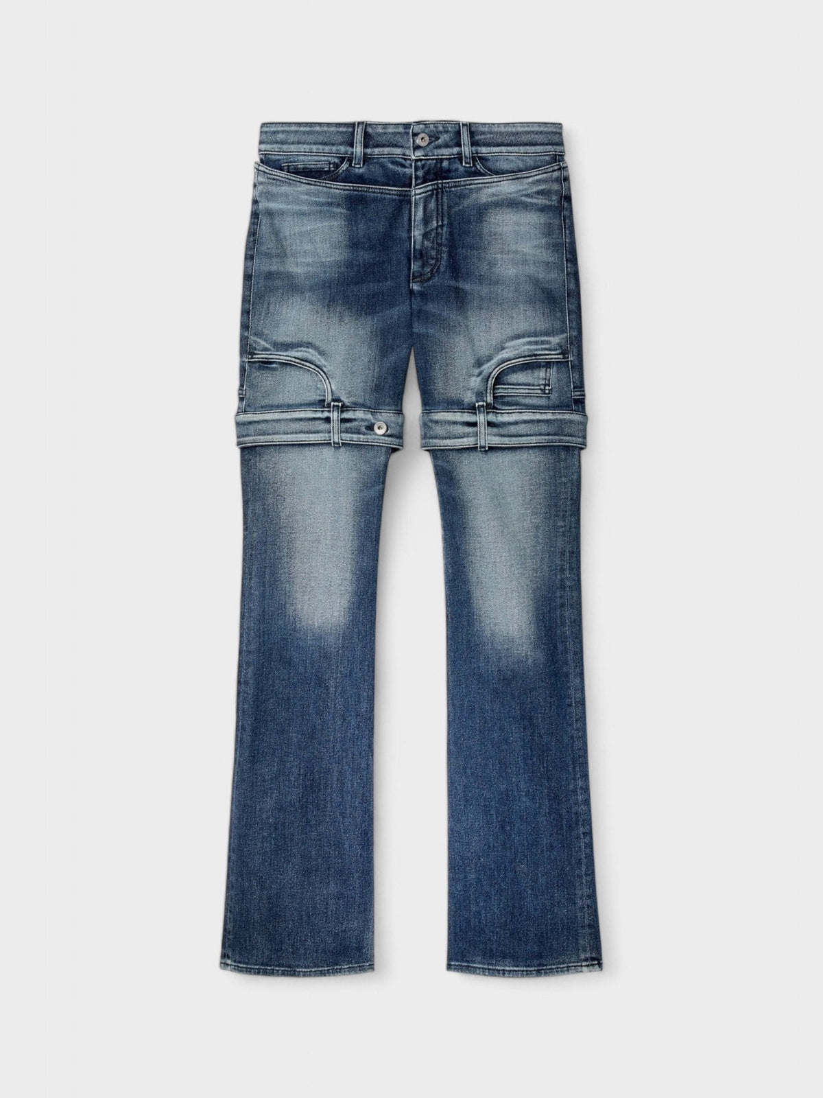 Upside Down Flared Jeans Denim
