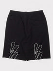 Wave Outline Diag Sweatshorts Black