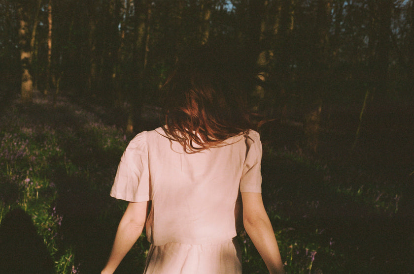 Frances Linen Cropped Blouse  - Primrose - size M on pre-order for end of September delivery
