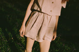 Olivia Linen Shorts- Primrose