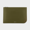 Large Sling Pouch Silver Olive Green