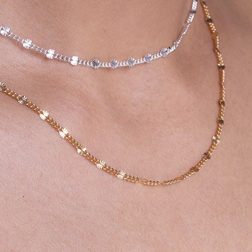 Starburst Gold Layering Necklace