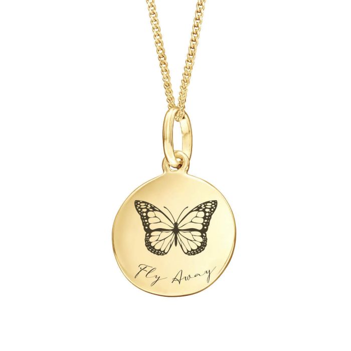 Beginnings 12mm Round Tag Pendant