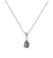 Beginnings Amethyst Teardrop Pendant
