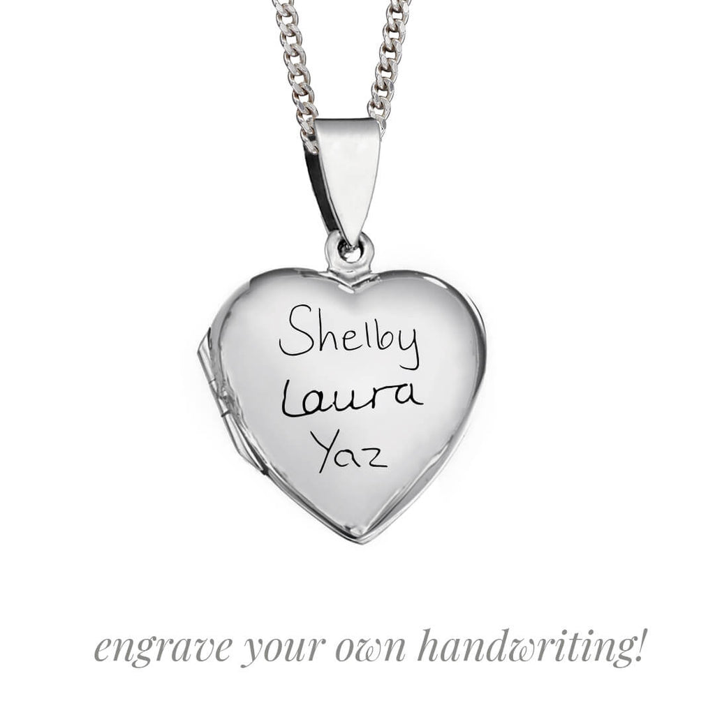 Beginnings Large Silver Heart Locket