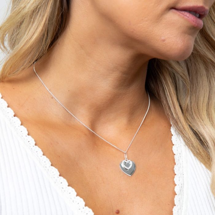 Beginnings Double Heart Pendant