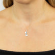 Beginnings Dubbele Hart Hanger met Zirkonia