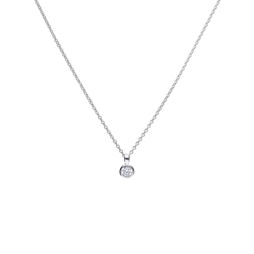Diamonfire Bezel Set Carat Pendant