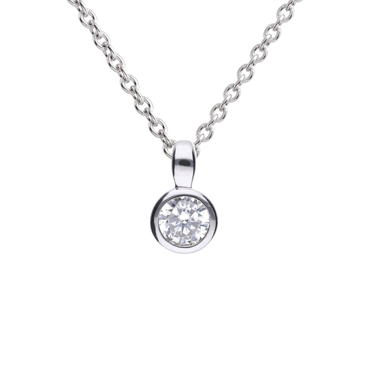Diamonfire Bezel Set Carat Pendant