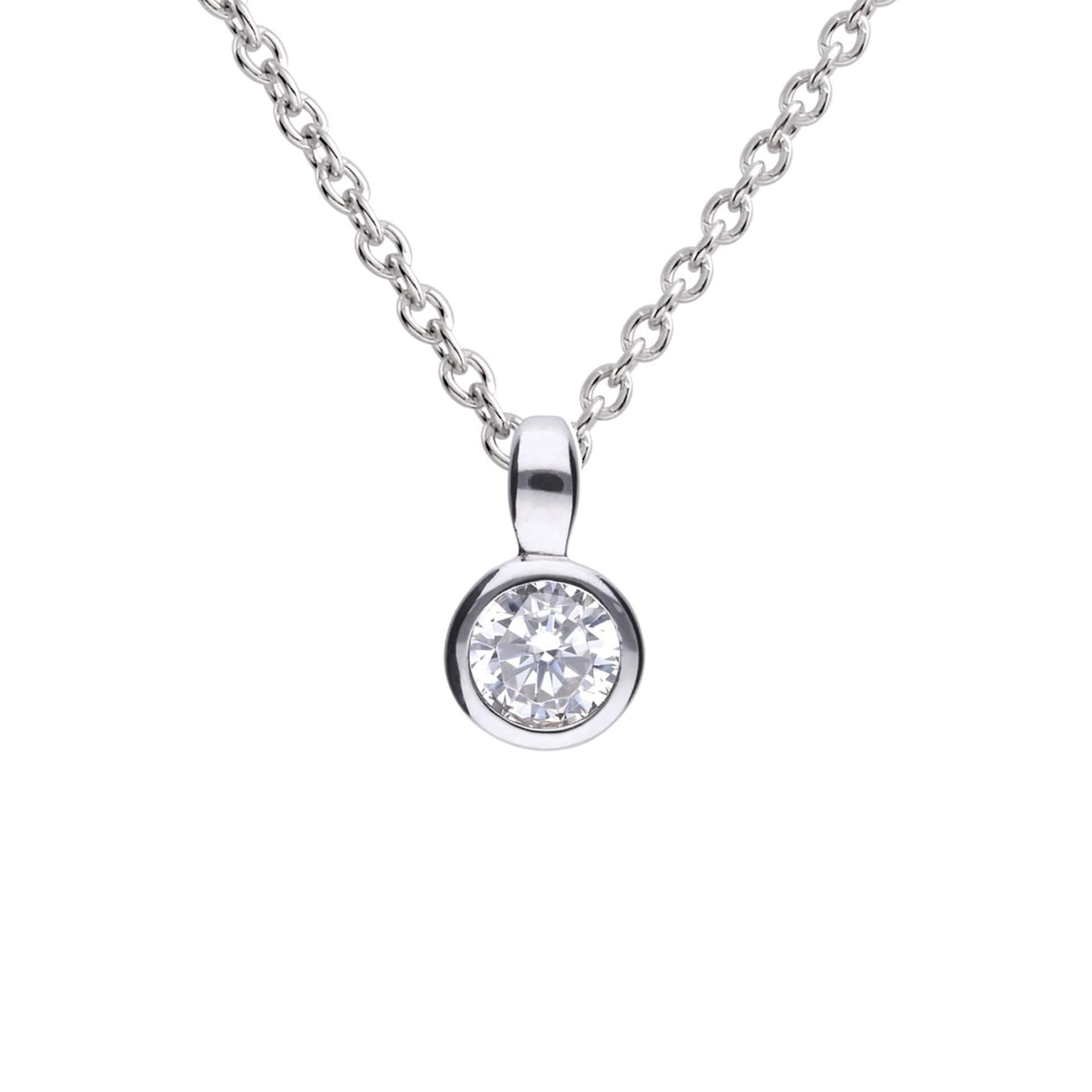 Diamonfire Bezel Set Carat Pendant