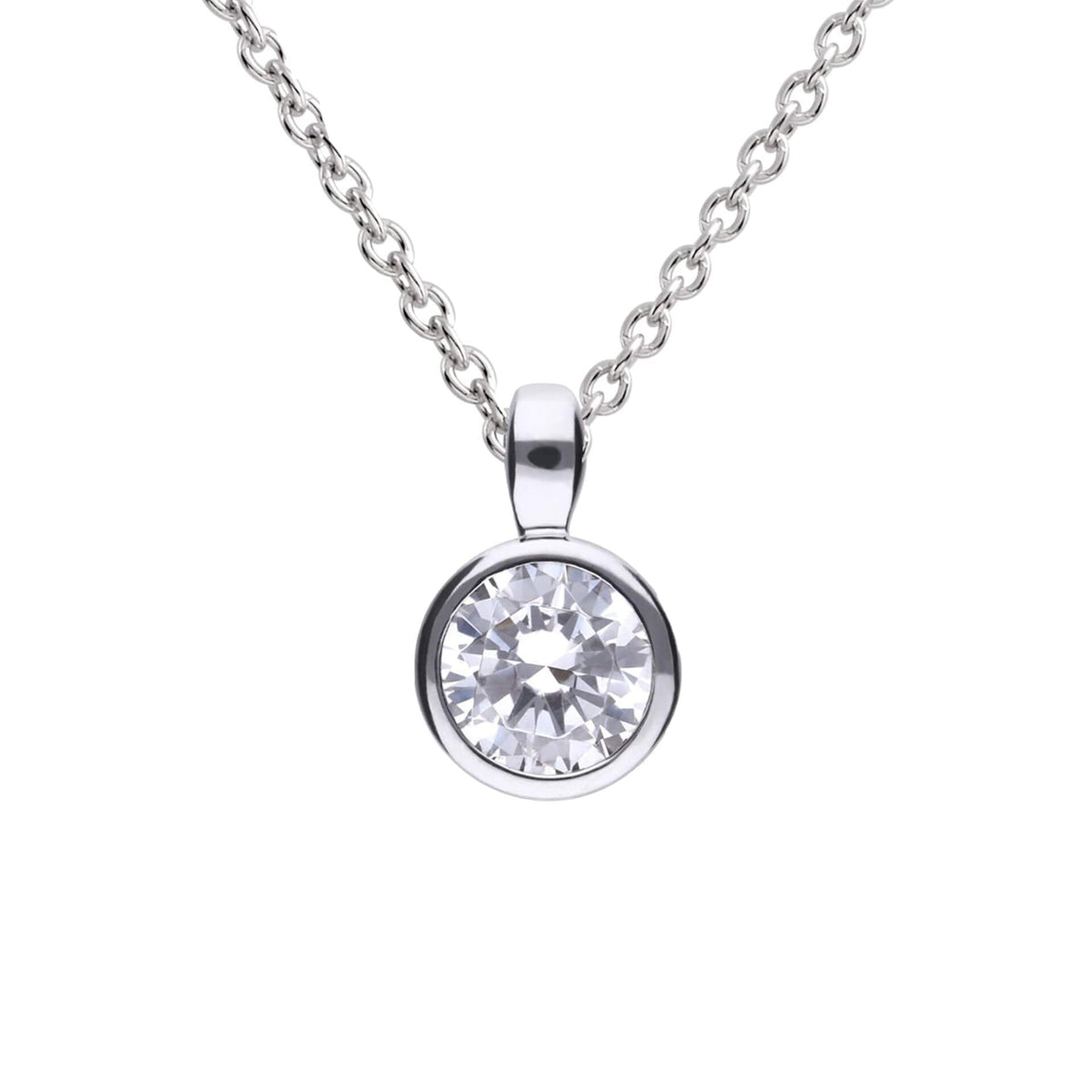 Diamonfire Bezel Set Carat Pendant