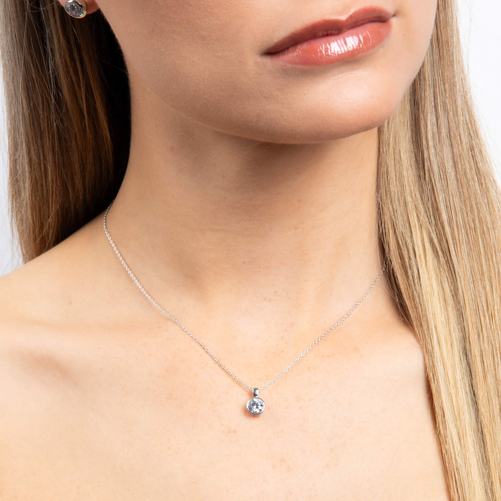Diamonfire Bezel Set Carat Pendant