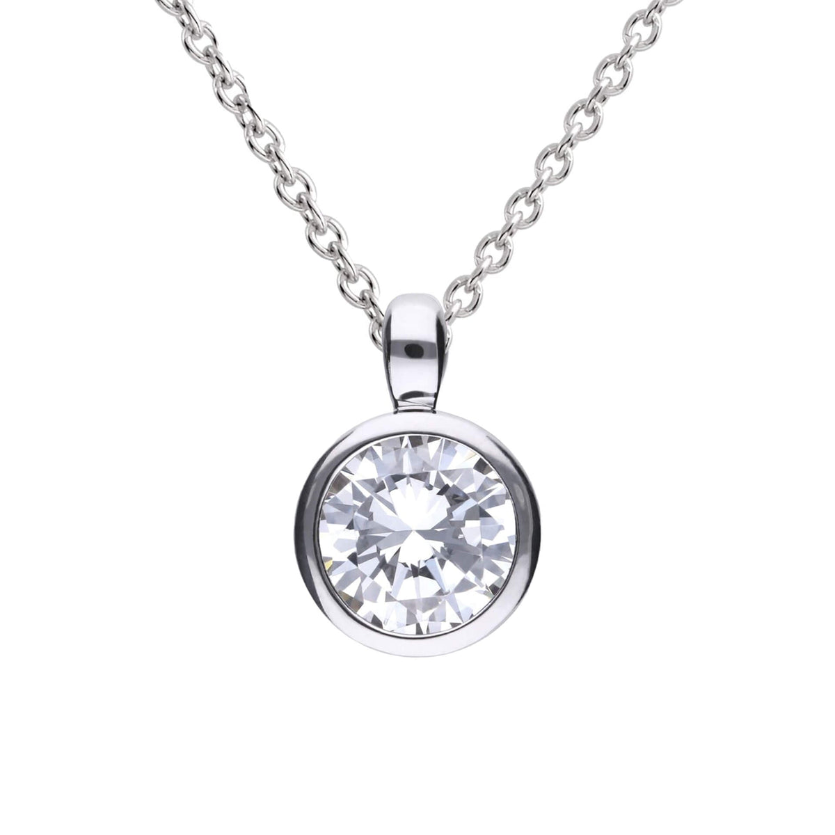 Diamonfire Bezel Set Carat Pendant