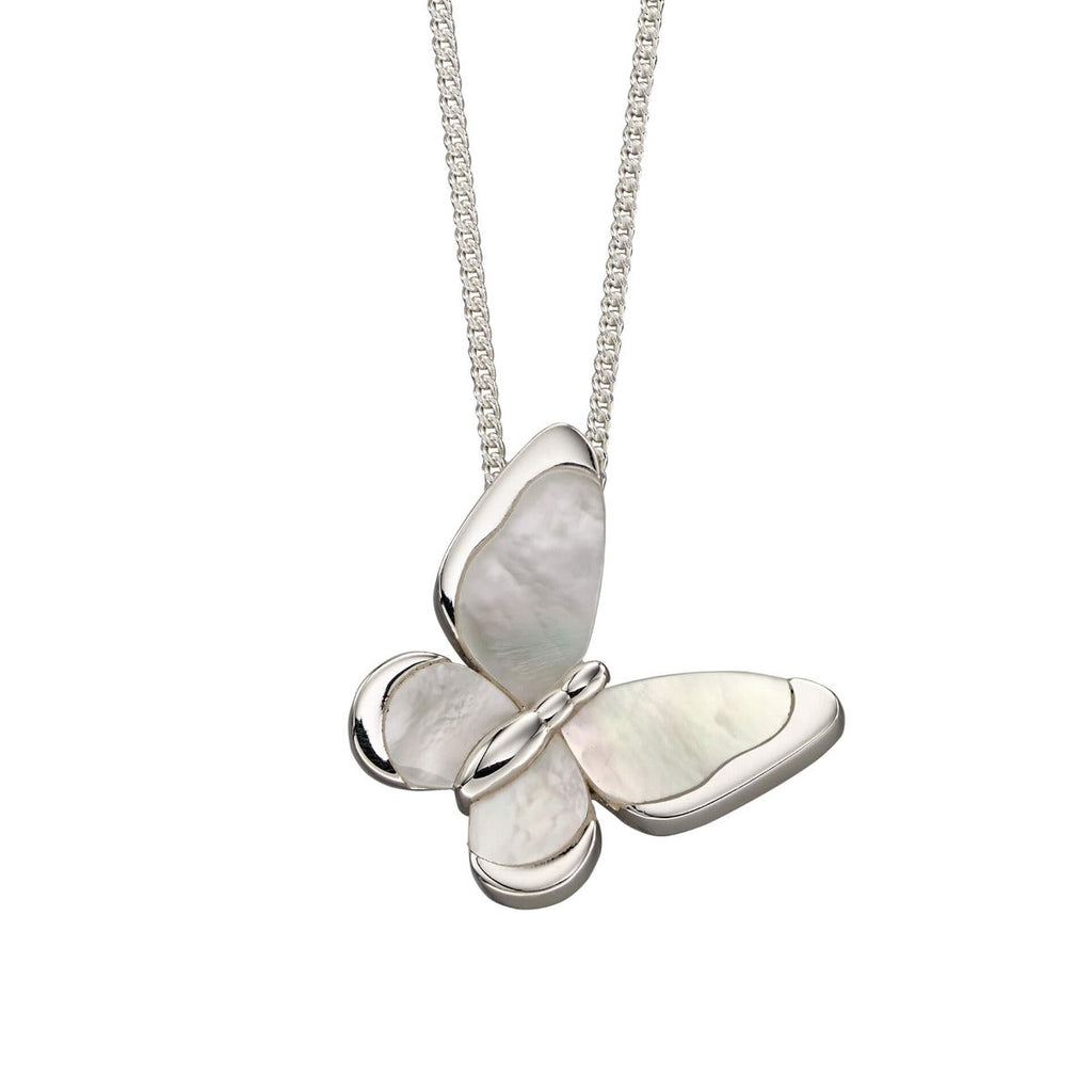 Beginnings Mother of Pearl Butterfly Pendant
