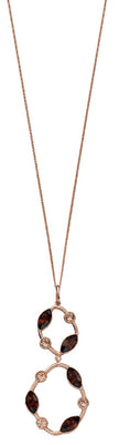 Beginnings Rose Gold Plated Smoked Topaz Crystal Pendant