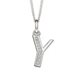 Beginnings Initial Pendant with CZ