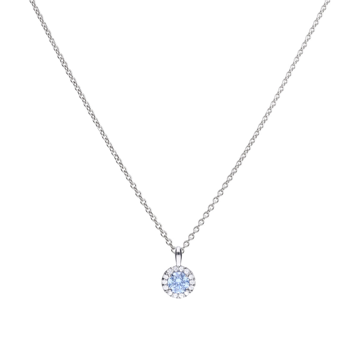 Diamonfire Blue Pave Set Pendant