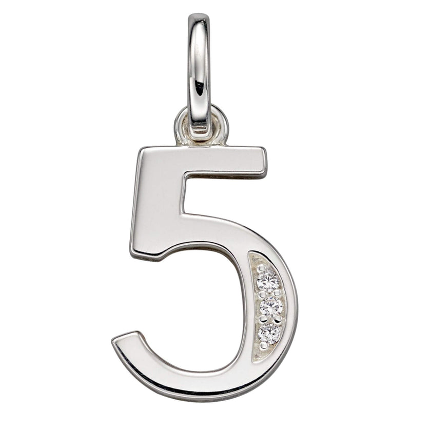 Beginnings Number Pendant with CZ