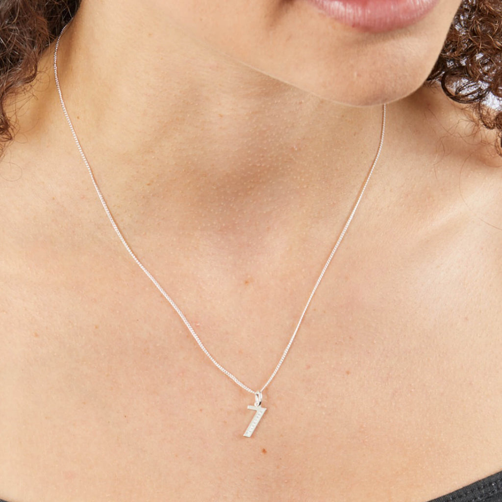 Beginnings Number Pendant with CZ