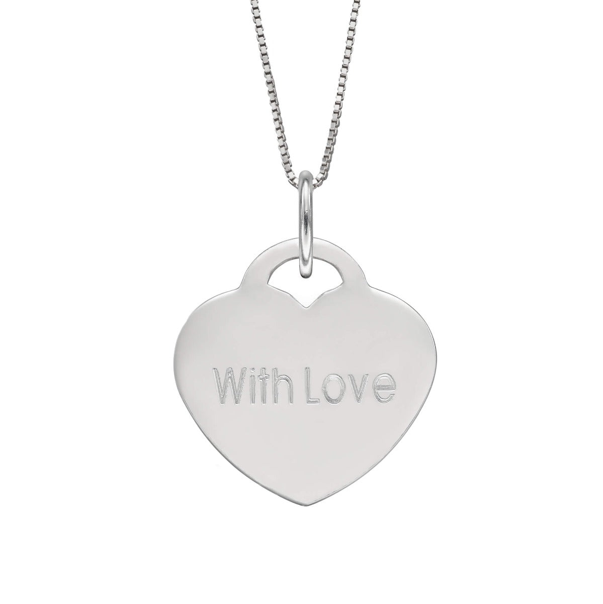 Beginnings Engravable Heart Pendant