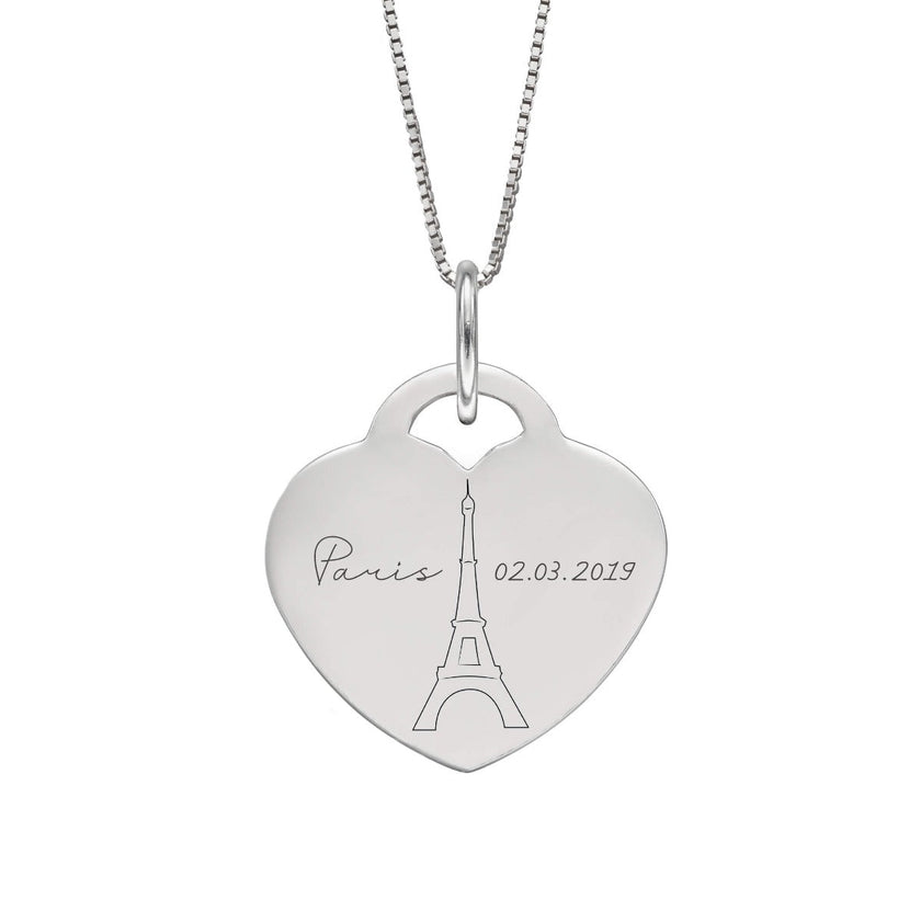 Beginnings Engravable Heart Pendant