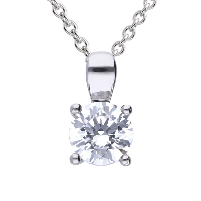 Diamonfire Four Claw Carat Pendant