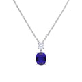 Diamonfire Oval Zirconia Drop Pendant