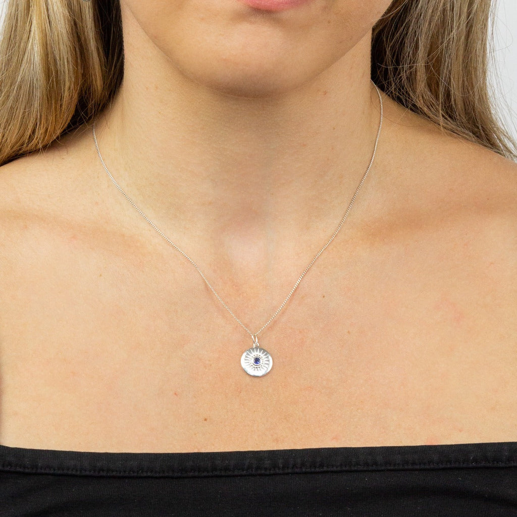 Beginnings Diamond Cut Disc Pendant