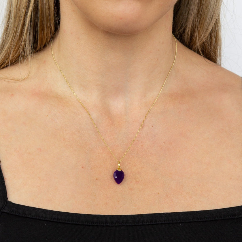Beginnings Chalcedony Birthstone Pendant