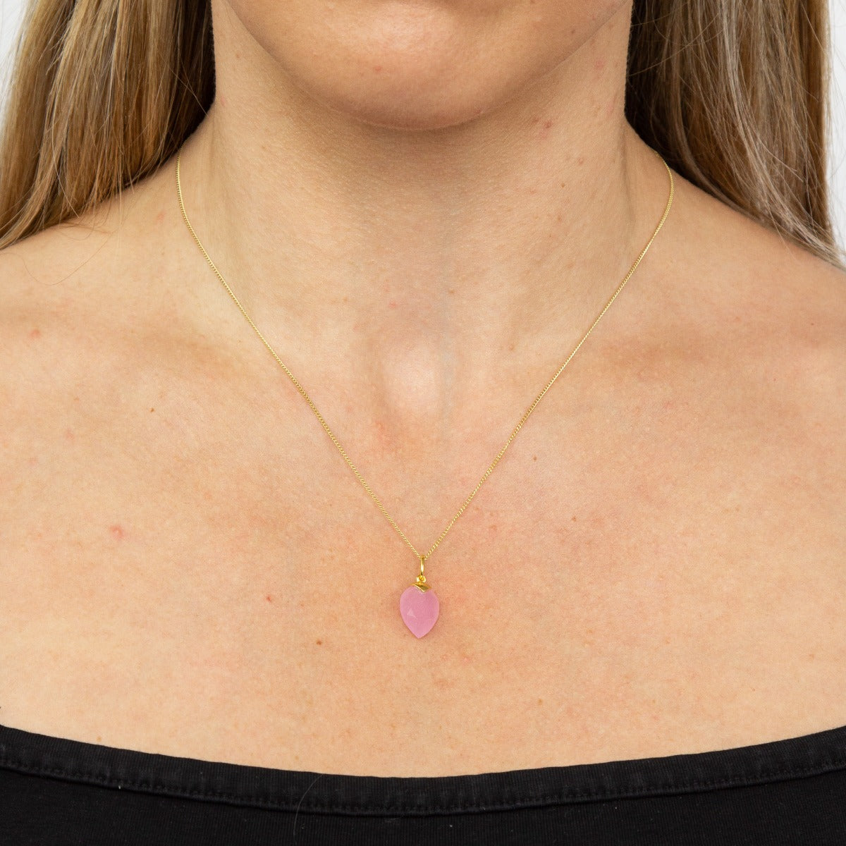 Beginnings Chalcedony Birthstone Pendant
