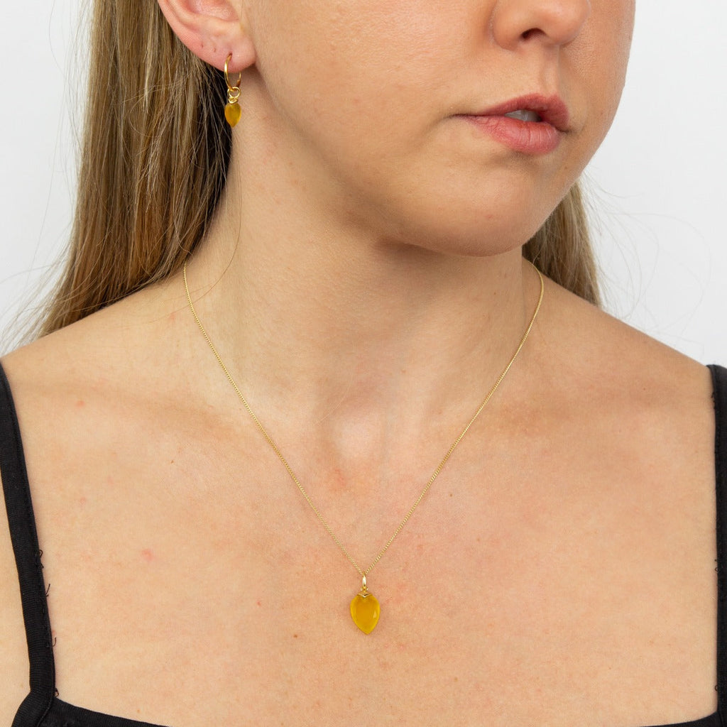 Beginnings Chalcedony Birthstone Pendant