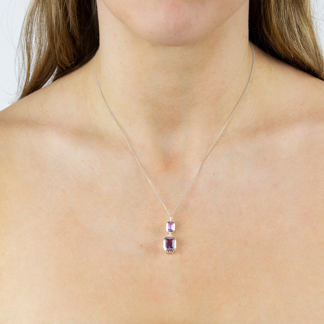 Beginnings Curve Surround Double Drop Pendant
